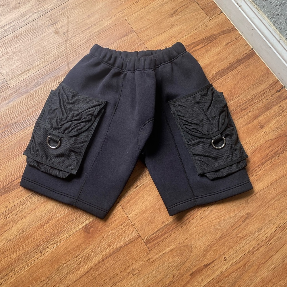 Black Cargo Shorts for Men